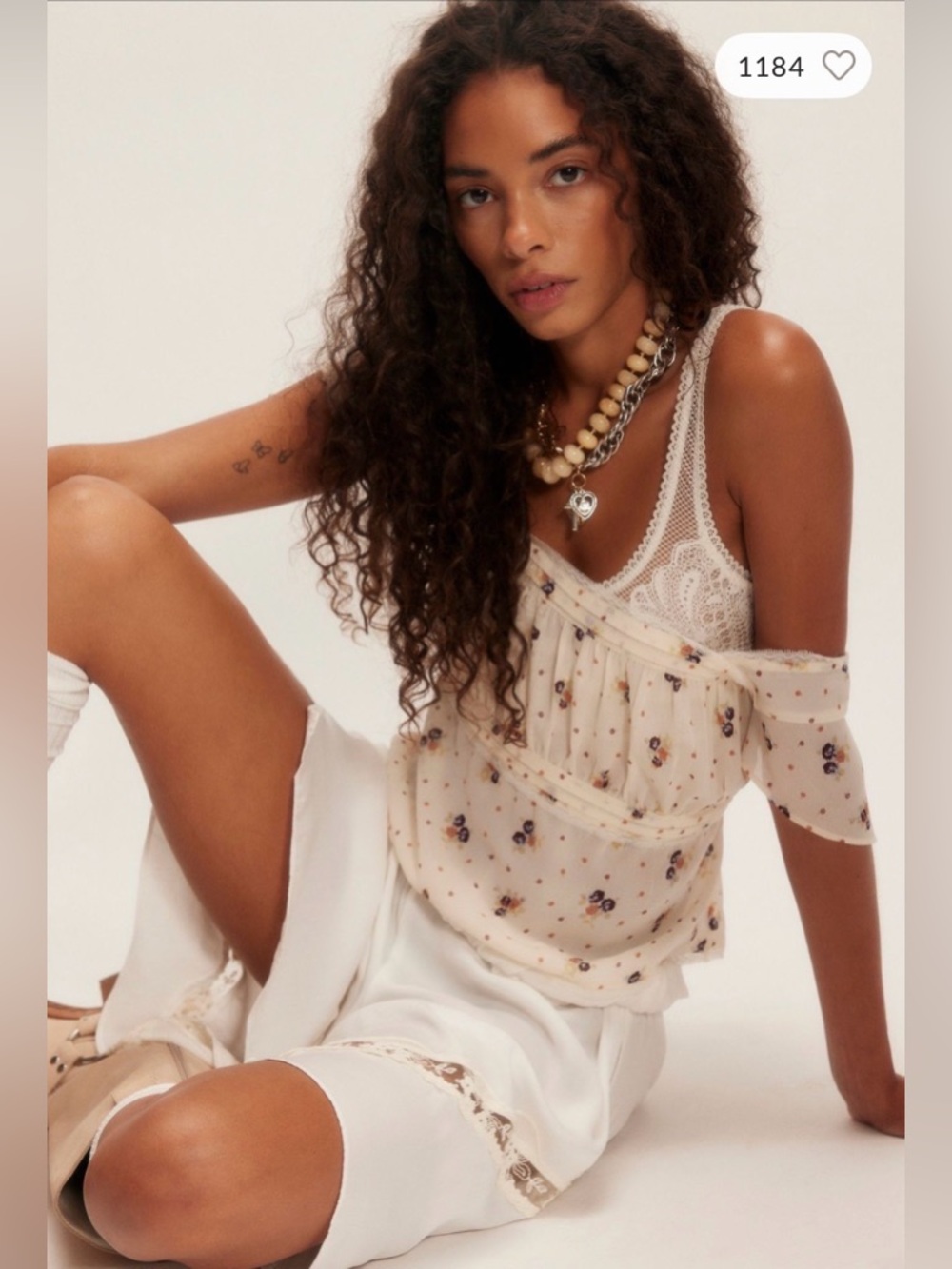 NWT Free People Prairie Field Top size S